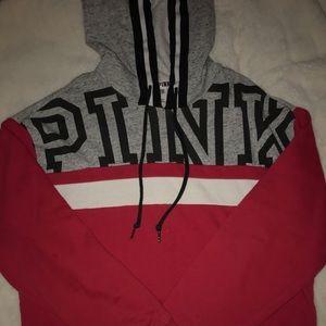 ☆cropped PINK hoodie ☆